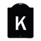 Signmission Sign with Letter K Heavy-Gauge Aluminum Architectural Sign, 24" x 18", BW-1824-22944 A-DES-BW-1824-22944 - alternate 1